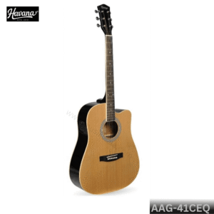 Havana AAG-41CEQ-NT Semi Acoustic Guitar 41'' Jumbo Cutaway with 5 Band EQ & GT-3 Tuner