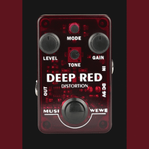 SKS Audio Musiwewe Deep Red Distortion Guitar Effect Pedal