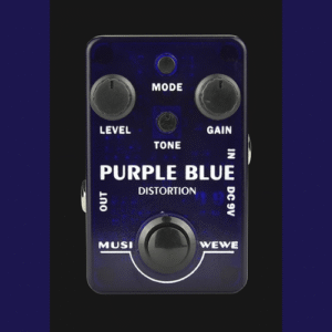 SKS Audio Musiwewe Purple Blue Distortion Guitar Effect Pedal