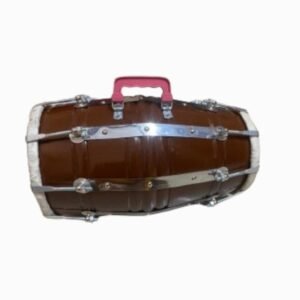 Naal Dholak Special With Handle Heavy | Dark Brown