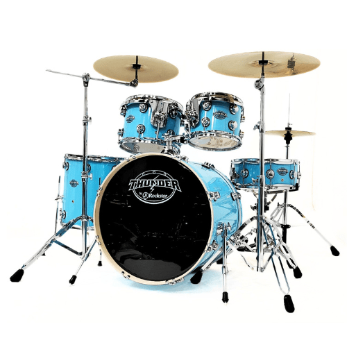 Rockstar Thunder | 5 Piece Acoustic Drum Set with Hardware & Cymbals