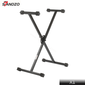 Standzo X1 Keyboard Stand (Black), Single Rod, Heavy Quality.