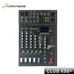 Studiomaster Club XS6+ | 6 Channel Bluetooth | Analog Mixer