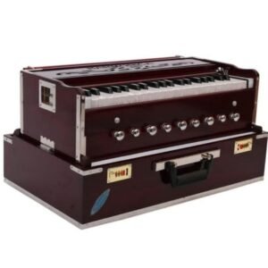 Harmonica Portable Safri Harmonium with couplar (Brown)