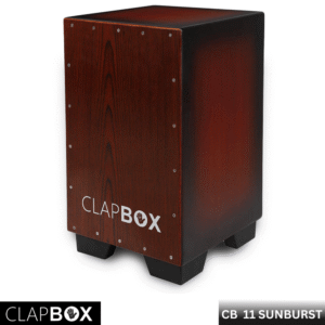 Clapbox Cajon CB11 Sunburst Oak wood with 3 Internal Snare