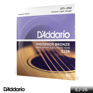 D'Addario EJ26 Phosphor Bronze Acoustic Guitar Strings .011-.052, Custom Light