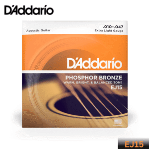 D'Addario EJ15 Phosphor Bronze Extra Light Acoustic Guitar String