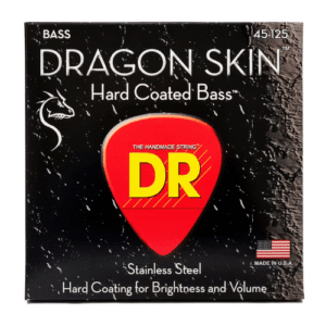 DR, Bass Guitar Strings, Dragon Skin, Coated, .045-.125, Medium, 5-String 1-DSB5-45