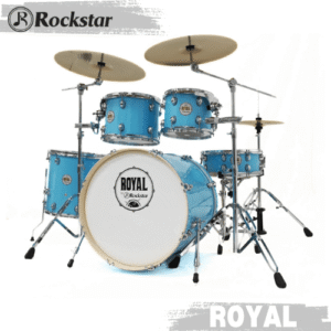 Rockstar Royal | 5 Piece Acoustic Drum Set with Hardware and Cymbals