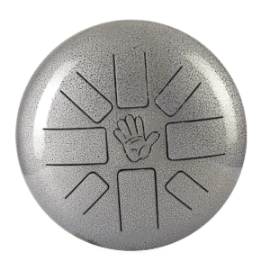 Clapbox Steel Tongue Drum with Padded Bag & Mallets (Silver)