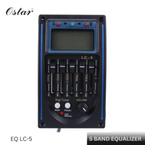 Ostar EQ LC-5 5 Band EQ Equalizer System Acoustic Guitar Preamp Piezo Pickup LCD Screen Tuner