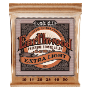 Ernie Ball 2150 Extra Light Earthwood Phosphor Bronze | Acoustic Guitar Strings 10-50 guage
