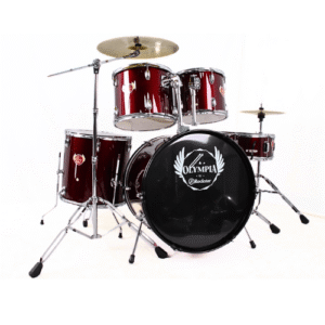 Rockstar OLYMPIA | 5 Piece Acoustic Drum Set with Hardware & Cymbal