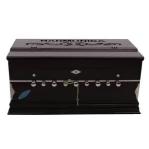 Harmonica Co. Harmonium Standard Kharaj with Cuplar (Brown)